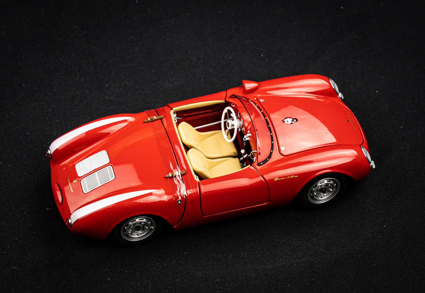 Porsche 550 A Spyder Baujahr 1953 - 57 in rot Schuco 1:18
