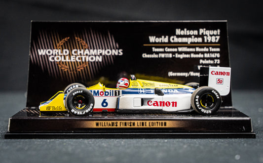 Nelson Piquet #6 Williams FW11B Formel 1 Weltmeister 1987 - Minichamps 1:43