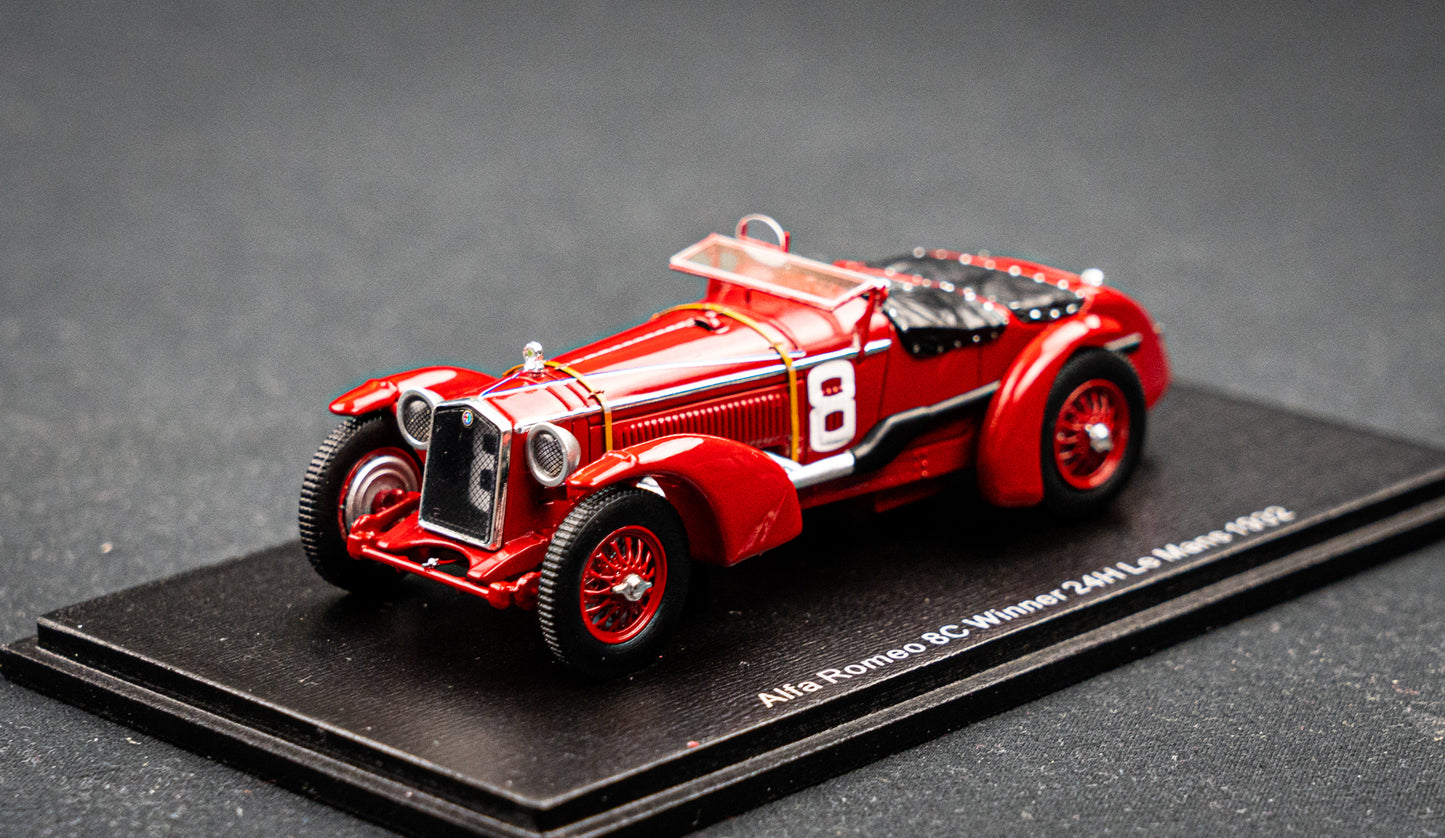 Alfa Romeo 8C #8 R. Sommer / L. Chinetti Sieger 24h LeMans 1932 Spark 1:43