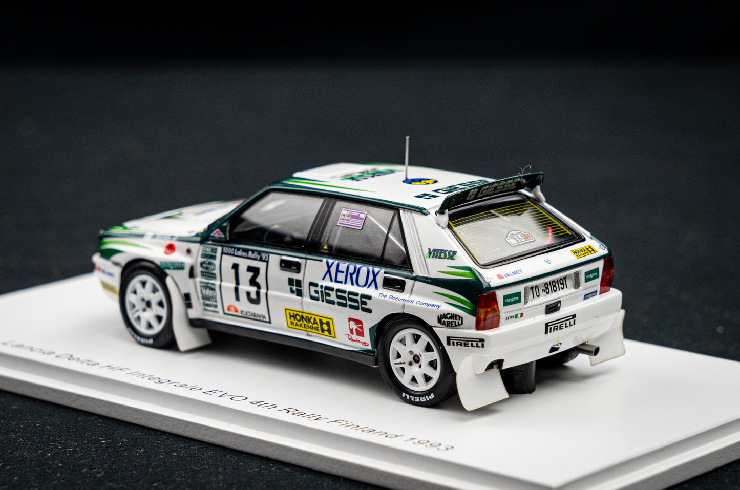 Lancia Delta HF Integrale EVO #13 T.Mäkinen / S. Harjanne P4 Rallye Finnland 1993 Spark 1:43