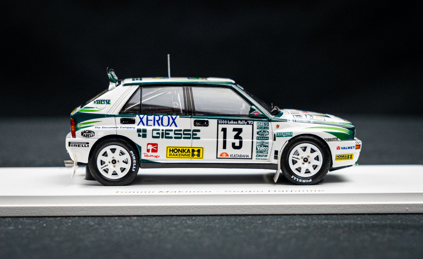 Lancia Delta HF Integrale EVO #13 T.Mäkinen / S. Harjanne P4 Rallye Finnland 1993 Spark 1:43