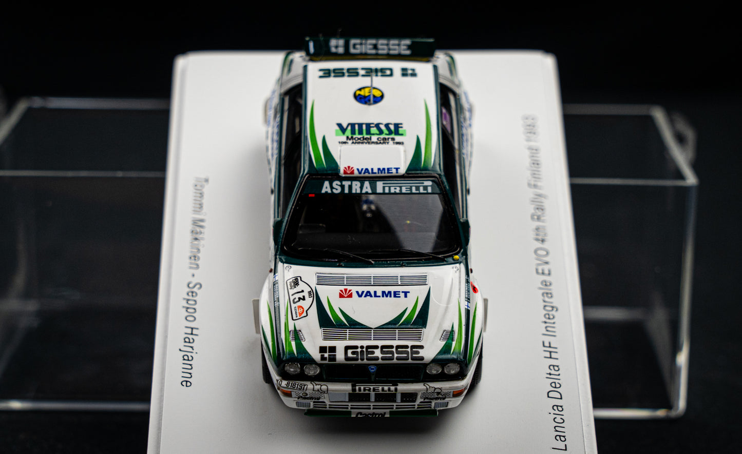 Lancia Delta HF Integrale EVO #13 T.Mäkinen / S. Harjanne P4 Rallye Finnland 1993 Spark 1:43