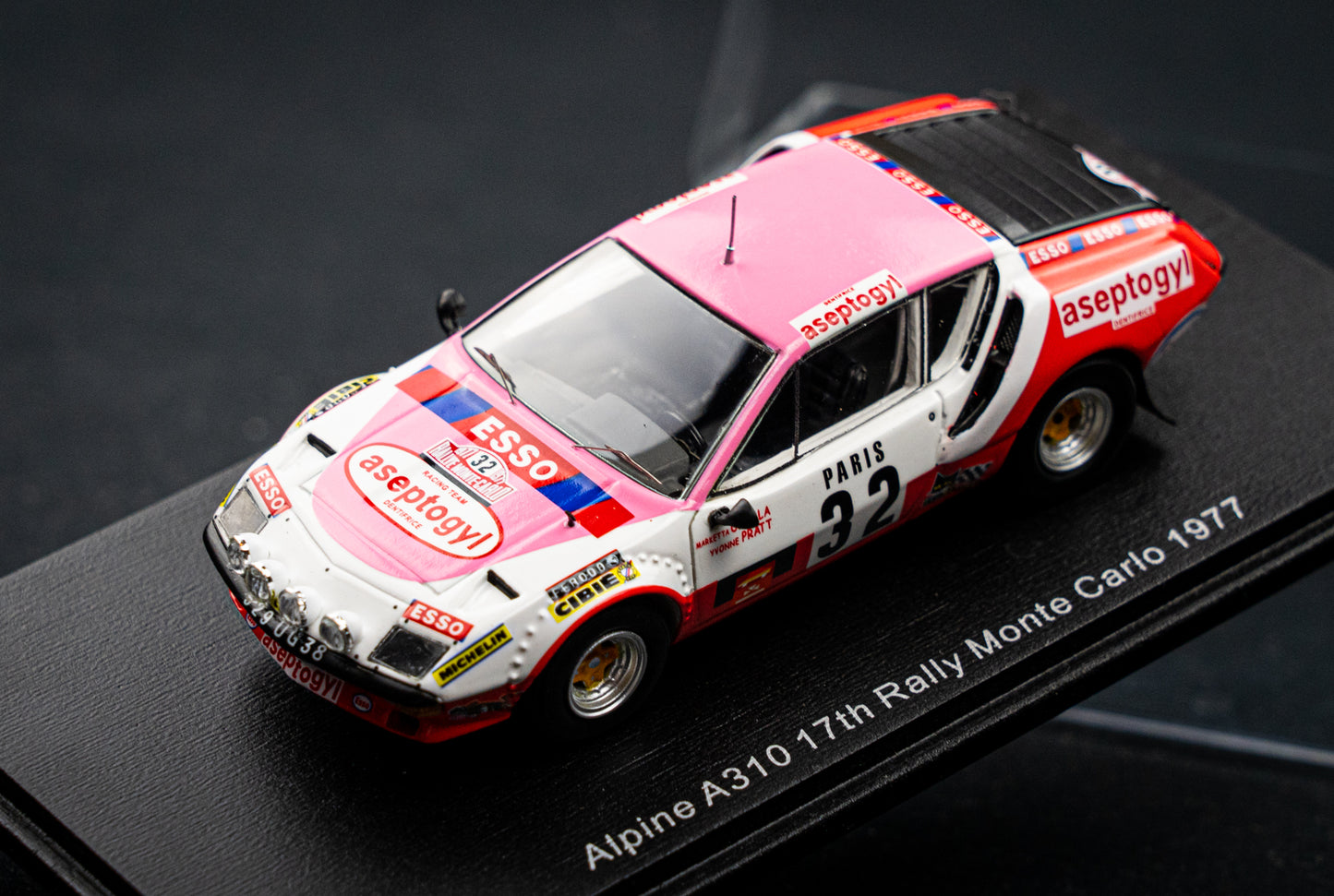 Renault Alpine A310 #32 M. Oksala / Y. Pratt P17 Rallye Monte Carlo 1977 Spark 1:43