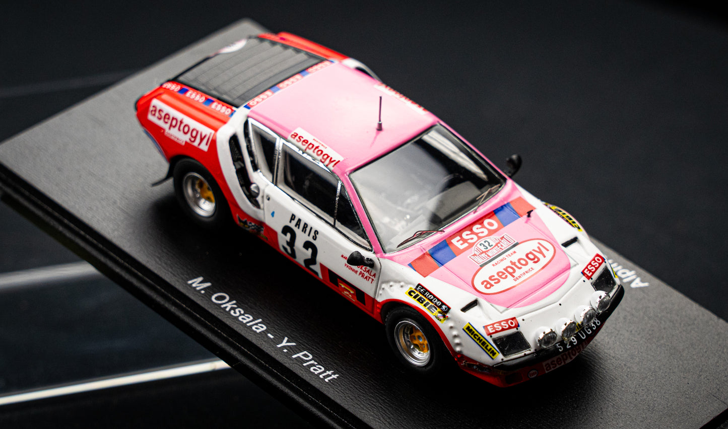 Renault Alpine A310 #32 M. Oksala / Y. Pratt P17 Rallye Monte Carlo 1977 Spark 1:43