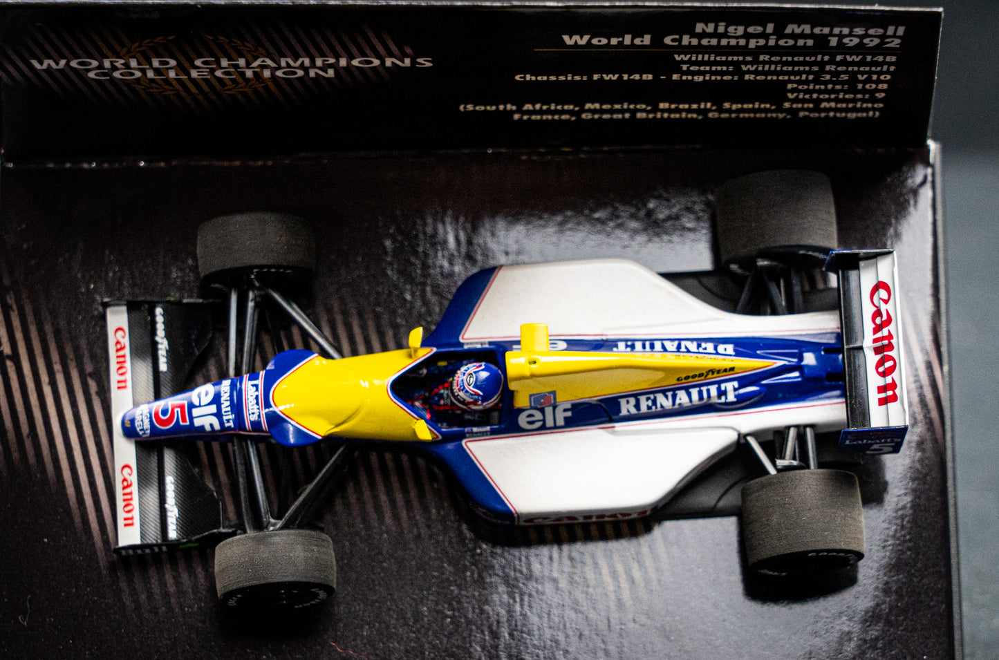 Nigel Mansell #5 Williams FW14B Formel 1 Weltmeister 1992 - Minichamps 1:43