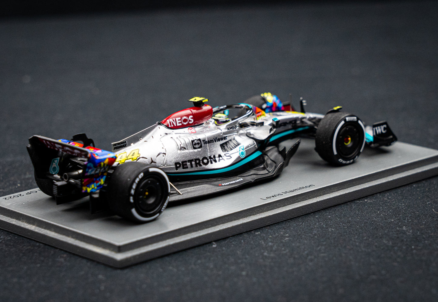 Mercedes-AMG W13E Petronas #44 Lewis Hamilton F1 GP Miami 2022, Spark 1:43,