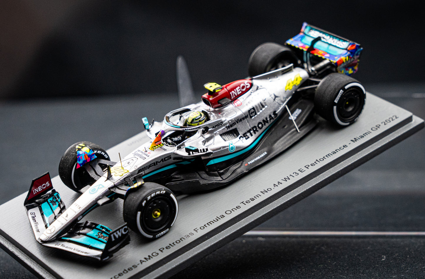 Mercedes-AMG W13E Petronas #44 Lewis Hamilton F1 GP Miami 2022, Spark 1:43,