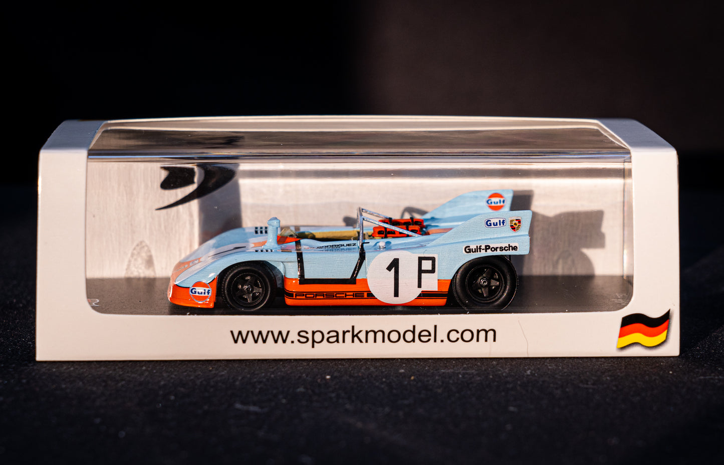 Porsche 908/03 #1 lim. 750 pcs. Rodriguez/Siffert 2nd 1000km Nürburgring 1971 Spark 1:43