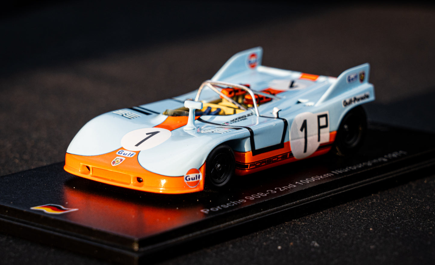 Porsche 908/03 #1 lim. 750 pcs. Rodriguez/Siffert 2nd 1000km Nürburgring 1971 Spark 1:43