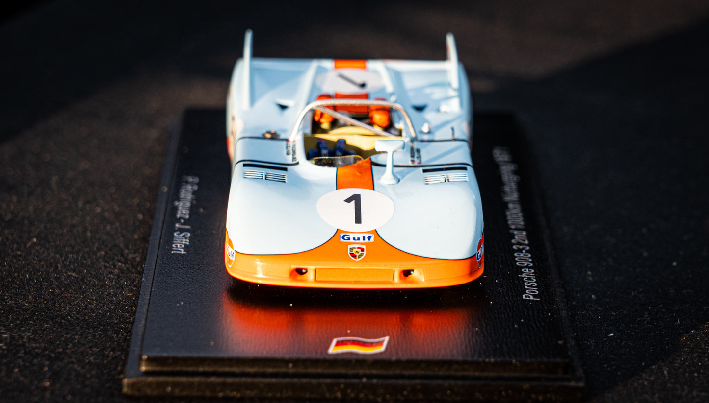 Porsche 908/03 #1 lim. 750 pcs. Rodriguez/Siffert 2nd 1000km Nürburgring 1971 Spark 1:43