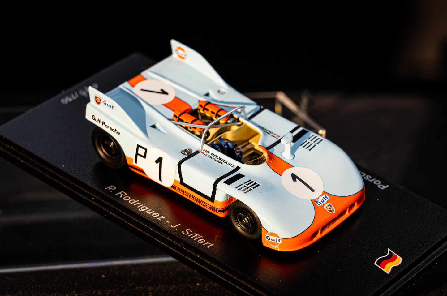 Porsche 908/03 #1 lim. 750 pcs. Rodriguez/Siffert 2nd 1000km Nürburgring 1971 Spark 1:43