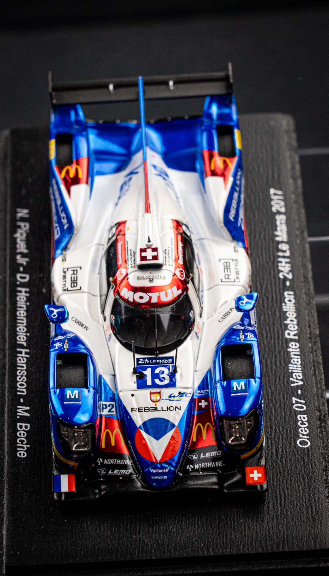 Oreca 07 Vaillante Rebellion #31 Piquet / Heinemeier / Beche 24h Le Mans 2017 Spark 1:43