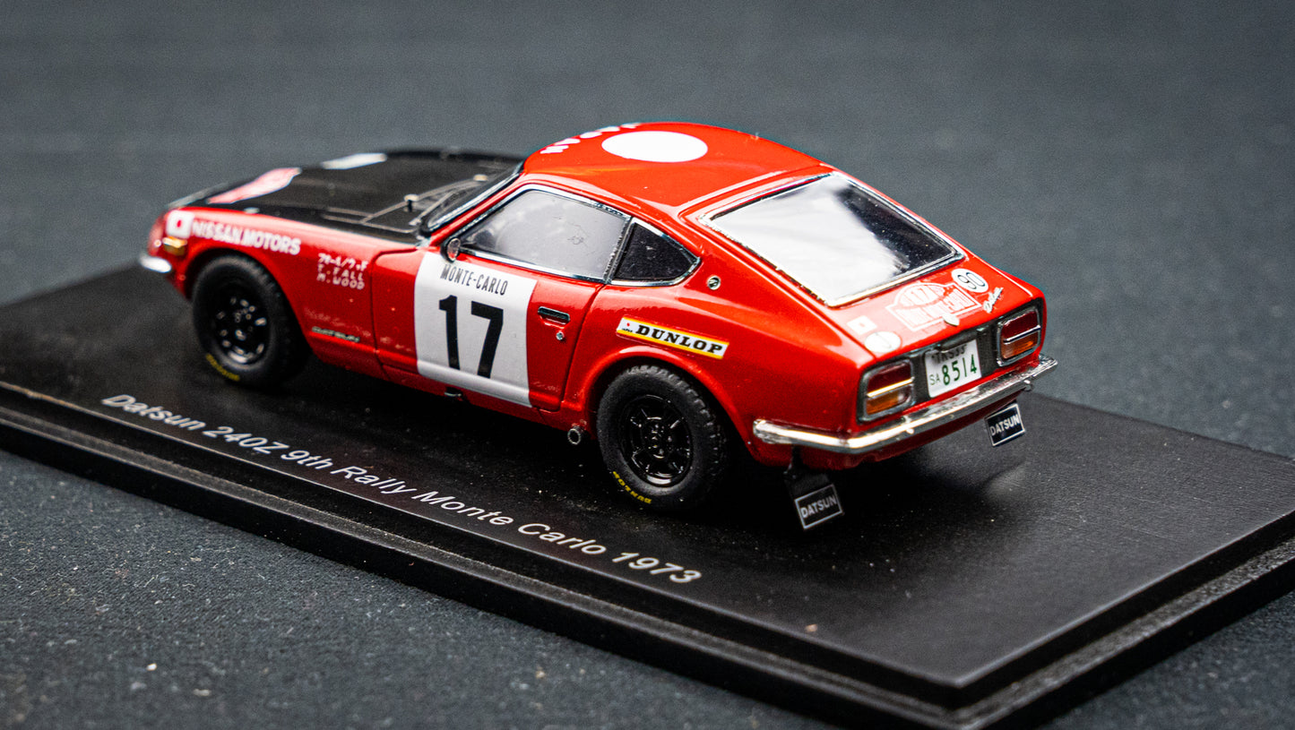 Datsun 240Z #17 T. Fall / M. Wood - 9th Rallye Monte Carlo 1973 - Spark 1:43