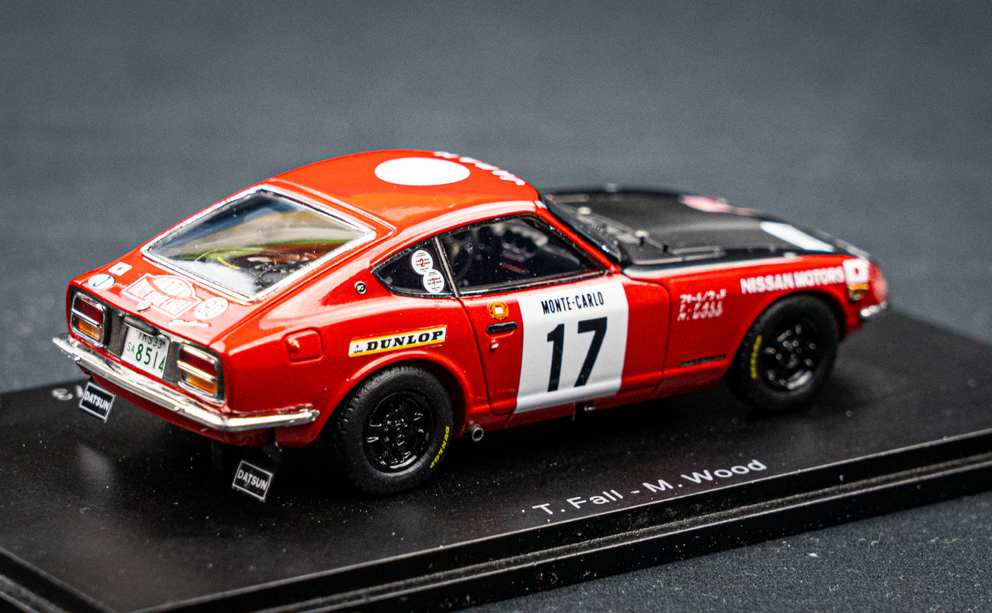 Datsun 240Z #17 T. Fall / M. Wood - 9th Rallye Monte Carlo 1973 - Spark 1:43