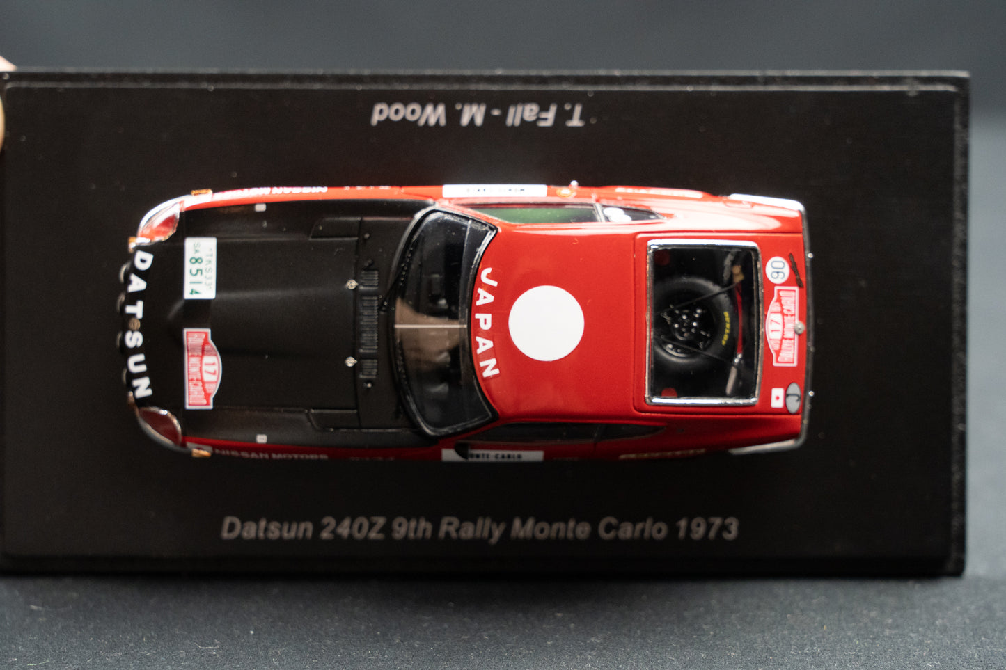 Datsun 240Z #17 T. Fall / M. Wood - 9th Rallye Monte Carlo 1973 - Spark 1:43