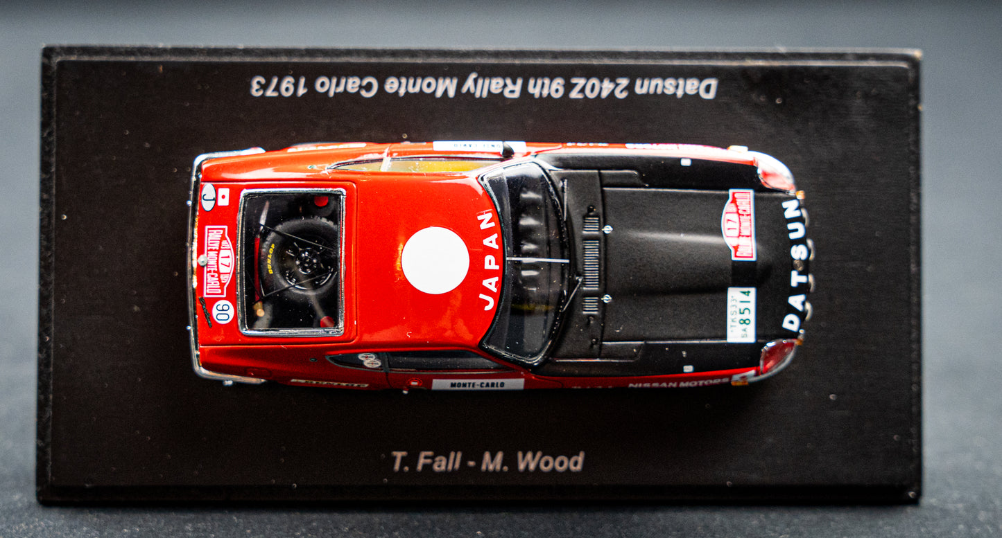 Datsun 240Z #17 T. Fall / M. Wood - 9th Rallye Monte Carlo 1973 - Spark 1:43