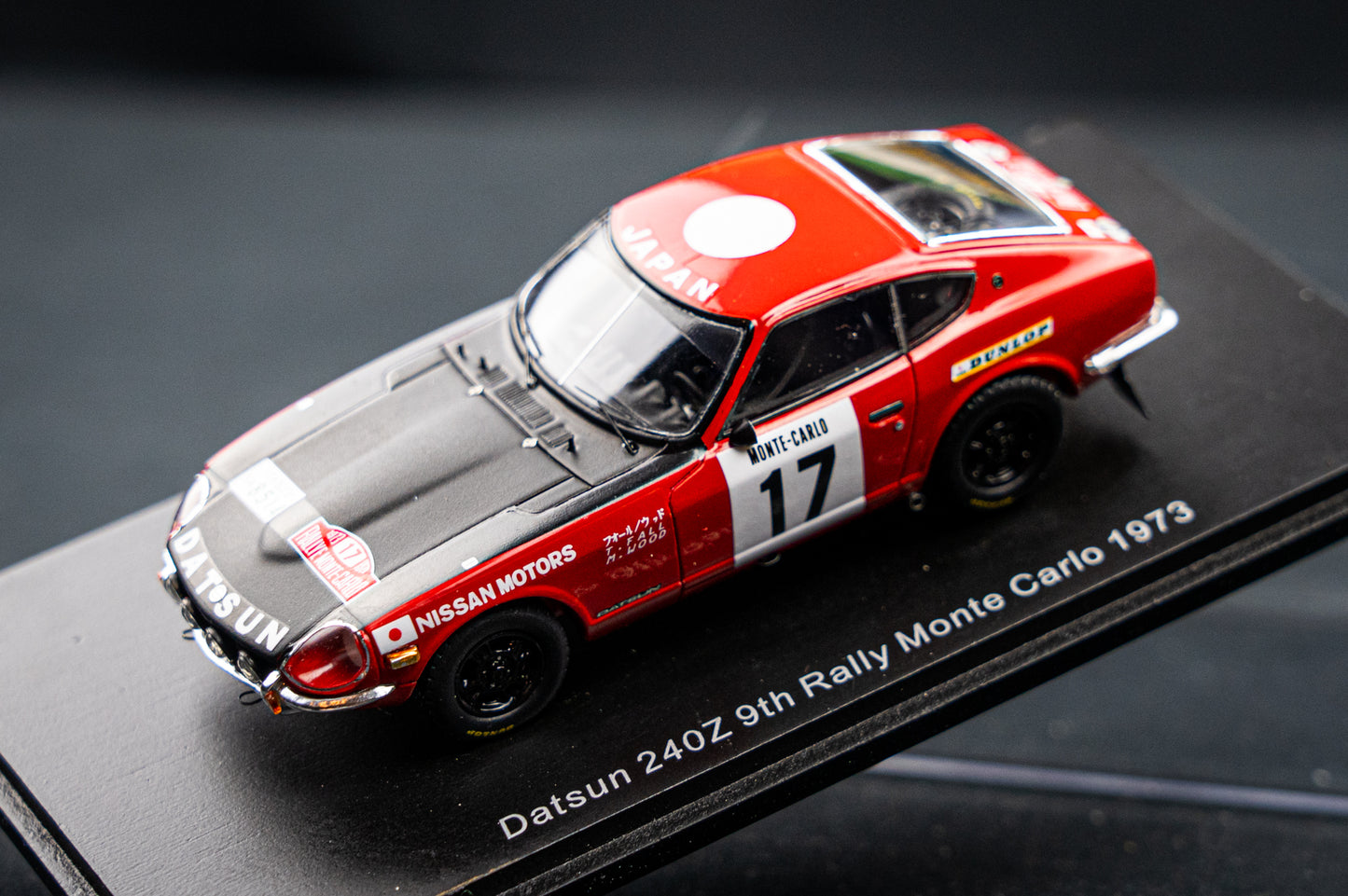 Datsun 240Z #17 T. Fall / M. Wood - 9th Rallye Monte Carlo 1973 - Spark 1:43
