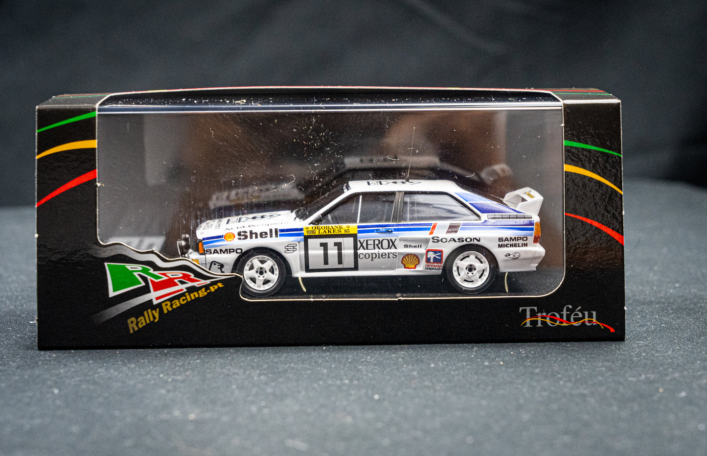 Audi Quattro lim. edition 1/150 Stk. #11 Lampi / Kuukkala 1000 Lakes / Finnland Rallye 1985