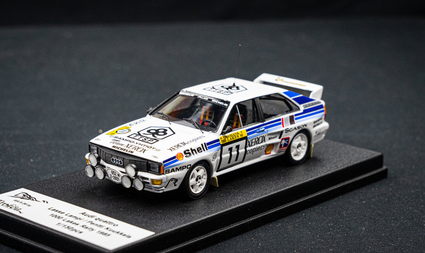 Audi Quattro lim. edition 1/150 Stk. #11 Lampi / Kuukkala 1000 Lakes / Finnland Rallye 1985