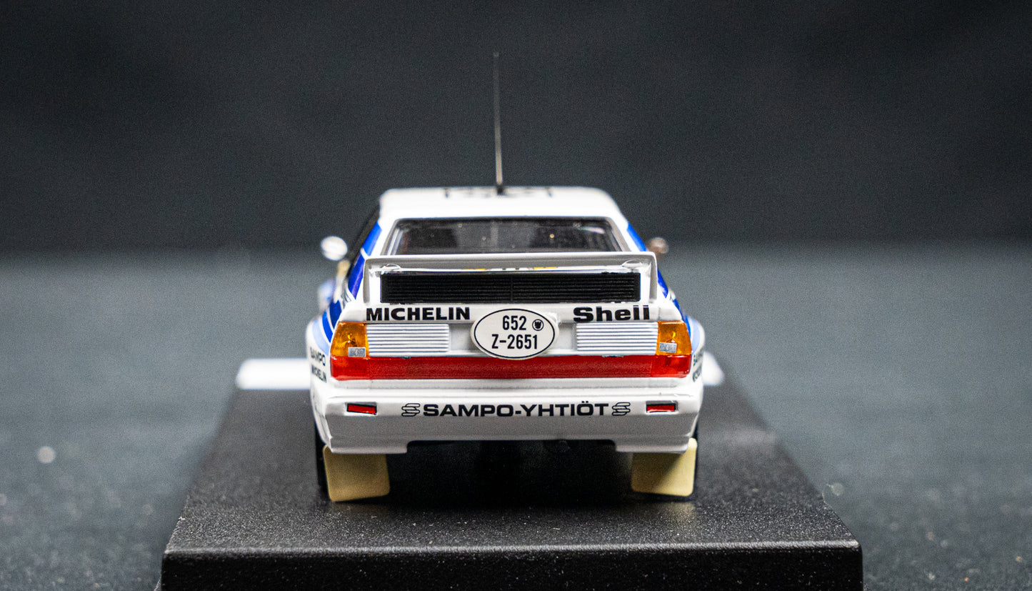 Audi Quattro lim. edition 1/150 Stk. #11 Lampi / Kuukkala 1000 Lakes / Finnland Rallye 1985