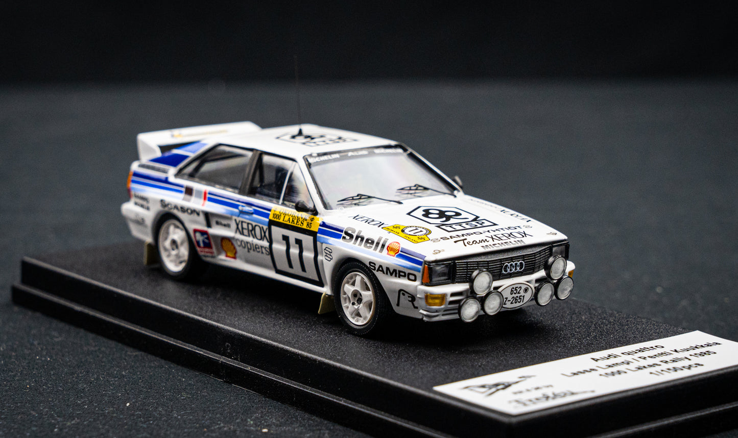 Audi Quattro lim. edition 1/150 Stk. #11 Lampi / Kuukkala 1000 Lakes / Finnland Rallye 1985
