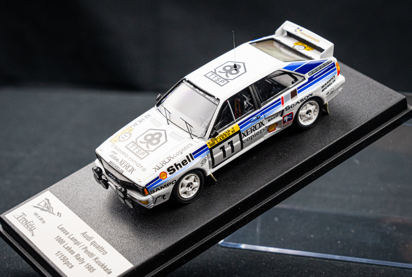 Audi Quattro lim. edition 1/150 Stk. #11 Lampi / Kuukkala 1000 Lakes / Finnland Rallye 1985