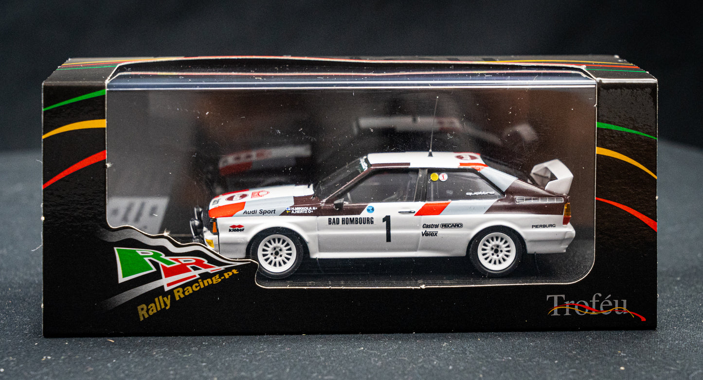 Audi Quattro lim. edition 1/150 Stk. #1 H. Mikkola / A. Hertz 2nd Rallye Monte Carlo 1982