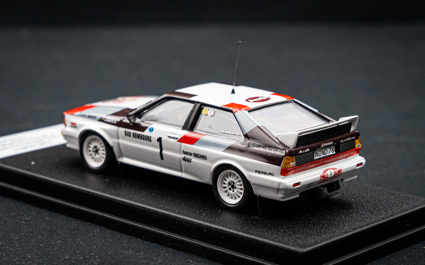 Audi Quattro lim. edition 1/150 Stk. #1 H. Mikkola / A. Hertz 2nd Rallye Monte Carlo 1982