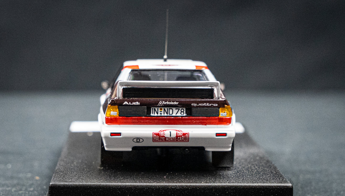 Audi Quattro lim. edition 1/150 Stk. #1 H. Mikkola / A. Hertz 2nd Rallye Monte Carlo 1982