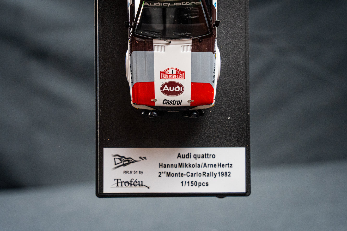 Audi Quattro lim. edition 1/150 Stk. #1 H. Mikkola / A. Hertz 2nd Rallye Monte Carlo 1982