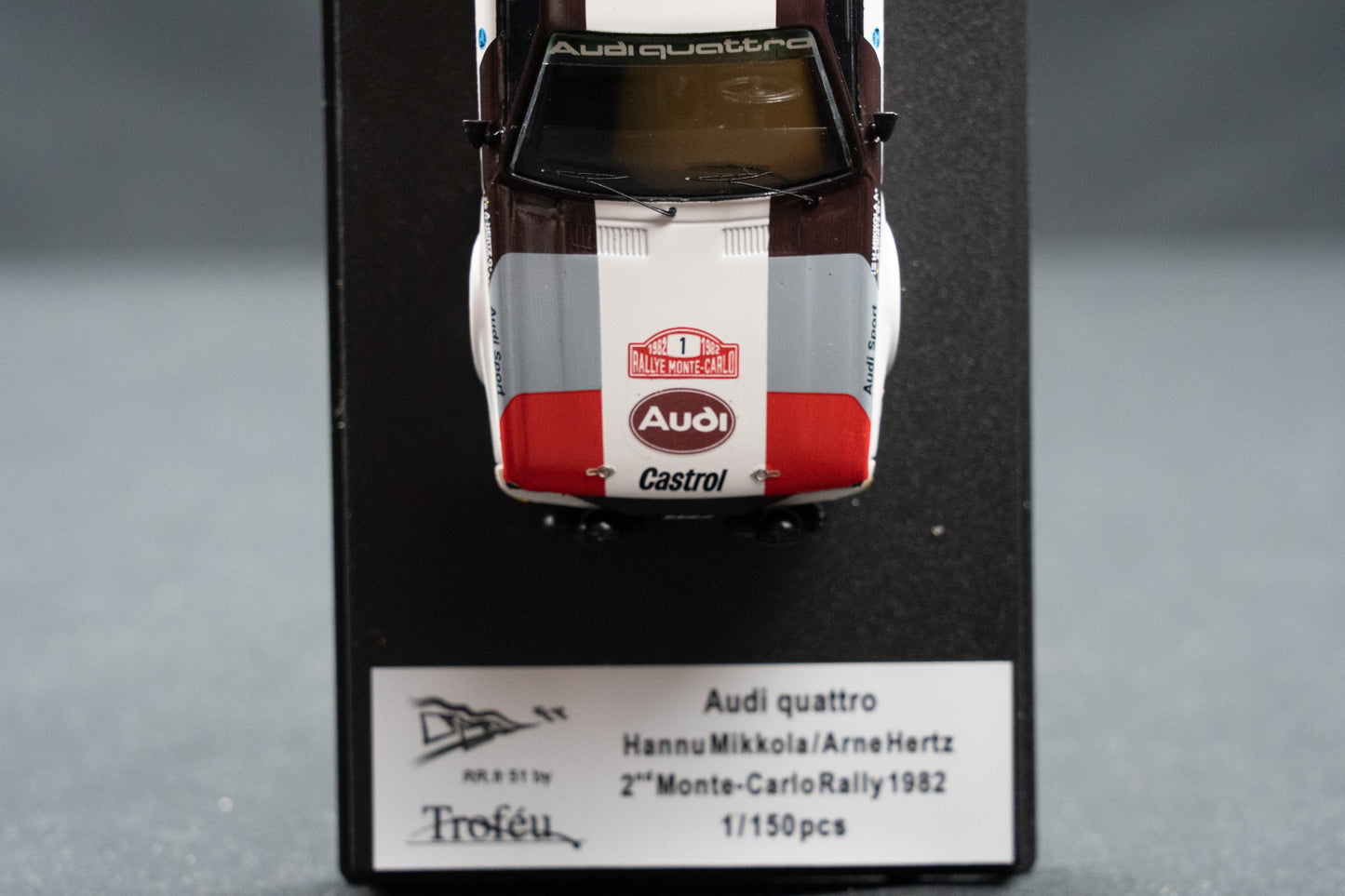 Audi Quattro lim. edition 1/150 Stk. #1 H. Mikkola / A. Hertz 2nd Rallye Monte Carlo 1982