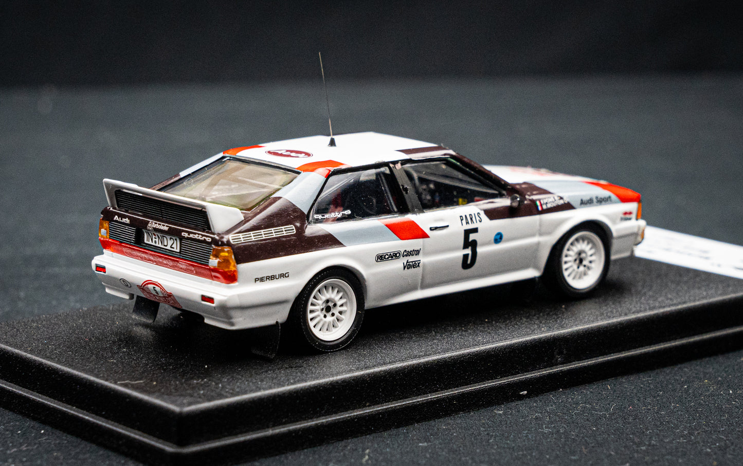 Audi Quattro lim. edition 1/150 Stk. #5 M. Mouton / F. Pons Rallye Monte Carlo 1982