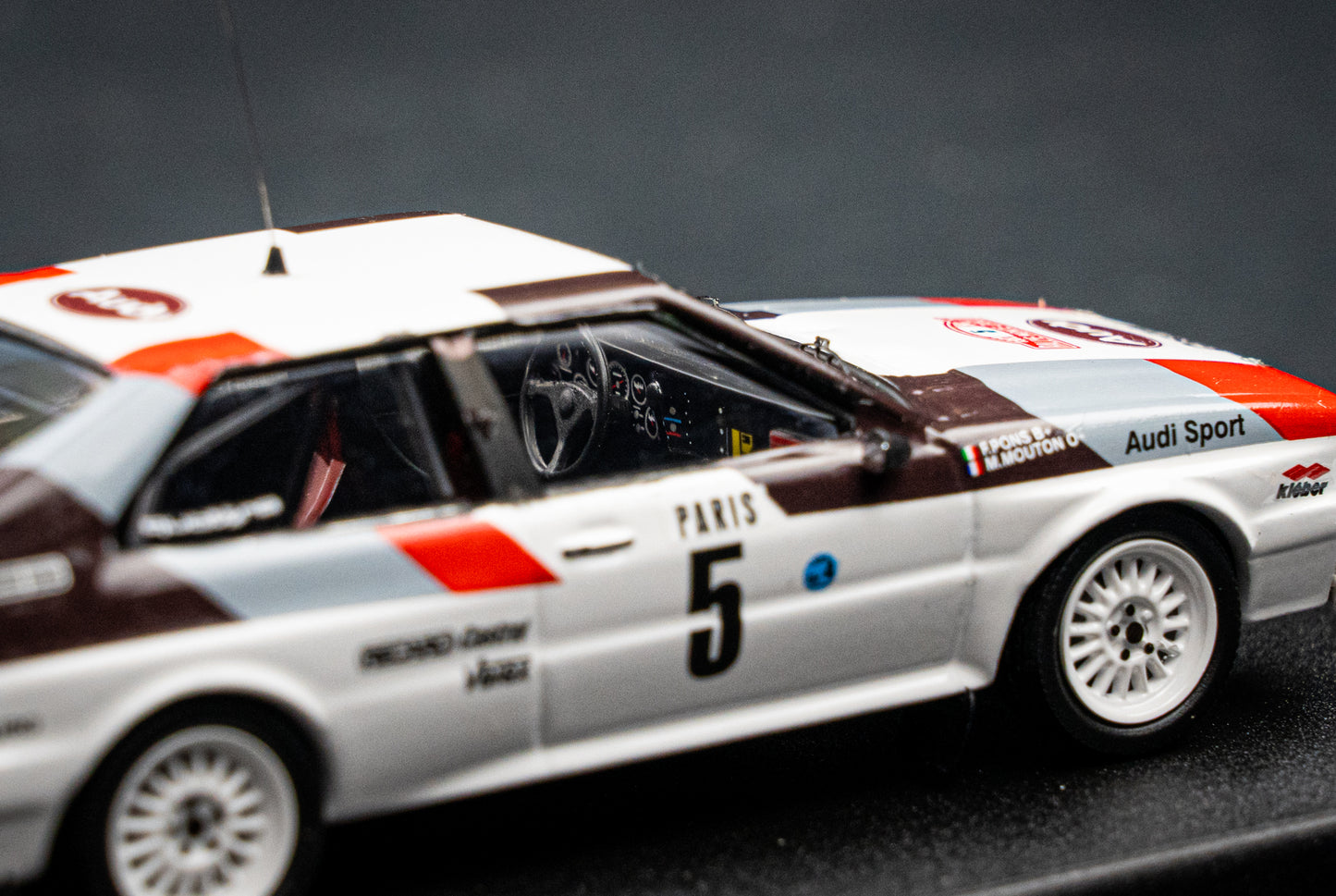 Audi Quattro lim. edition 1/150 Stk. #5 M. Mouton / F. Pons Rallye Monte Carlo 1982