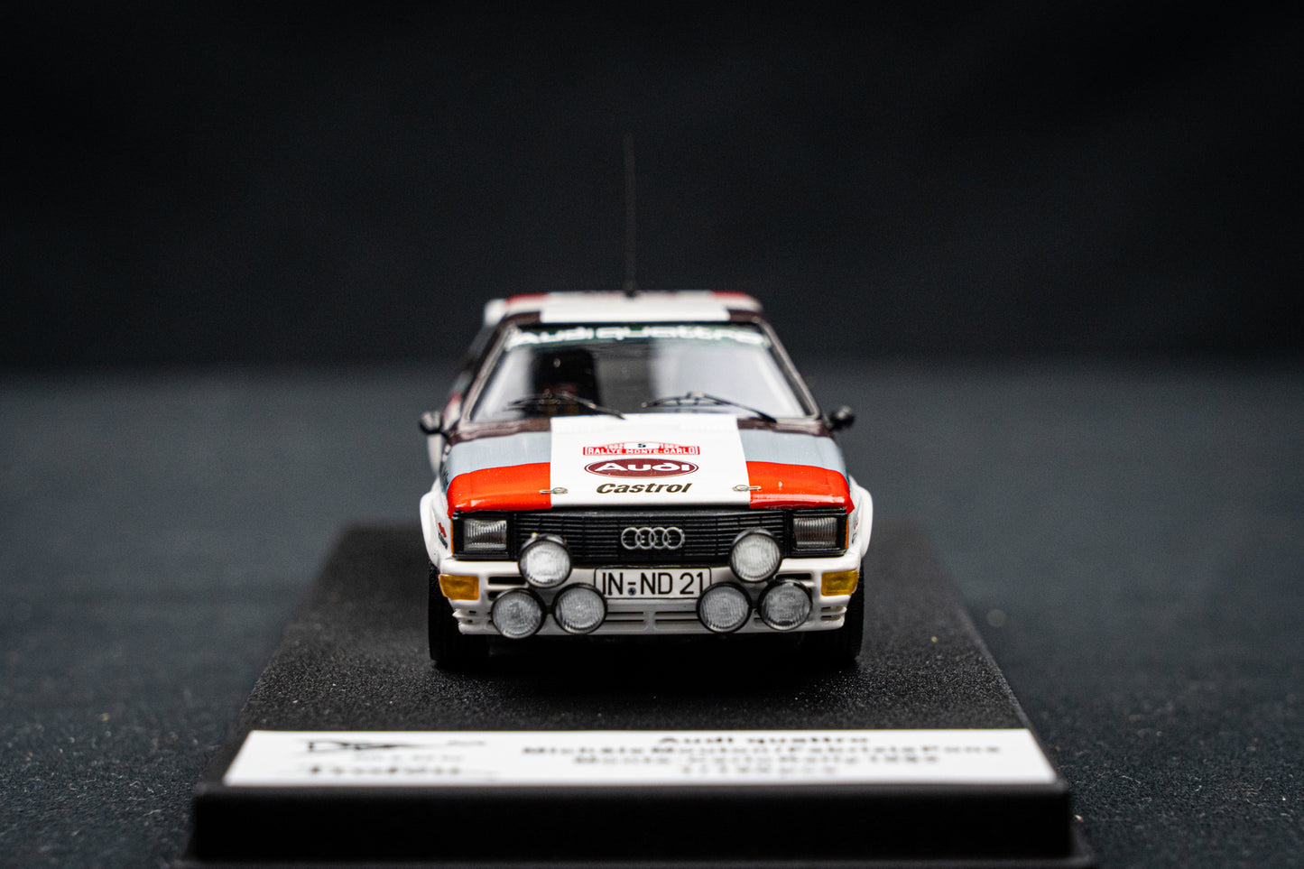 Audi Quattro lim. edition 1/150 Stk. #5 M. Mouton / F. Pons Rallye Monte Carlo 1982