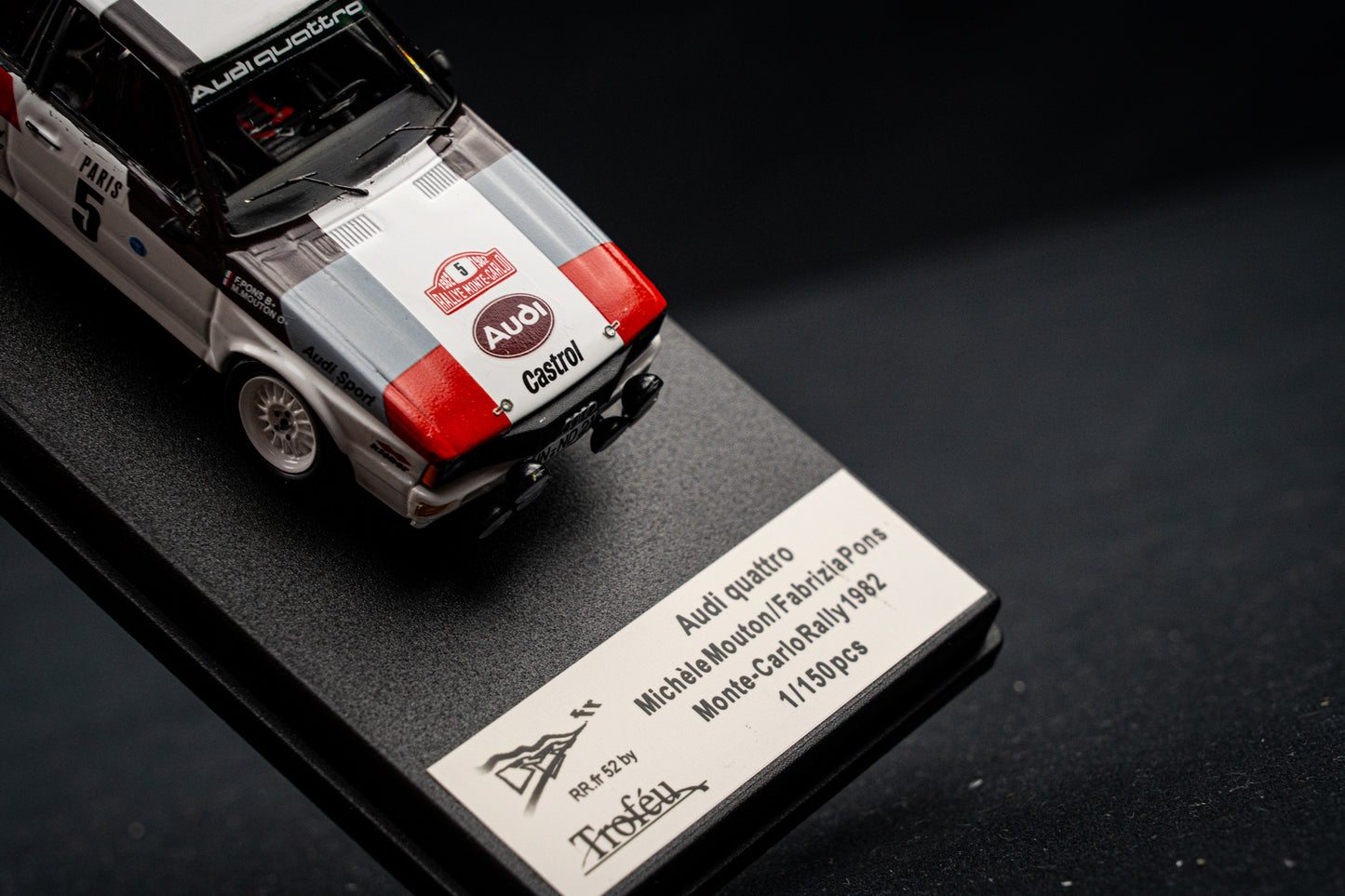 Audi Quattro lim. edition 1/150 Stk. #5 M. Mouton / F. Pons Rallye Monte Carlo 1982