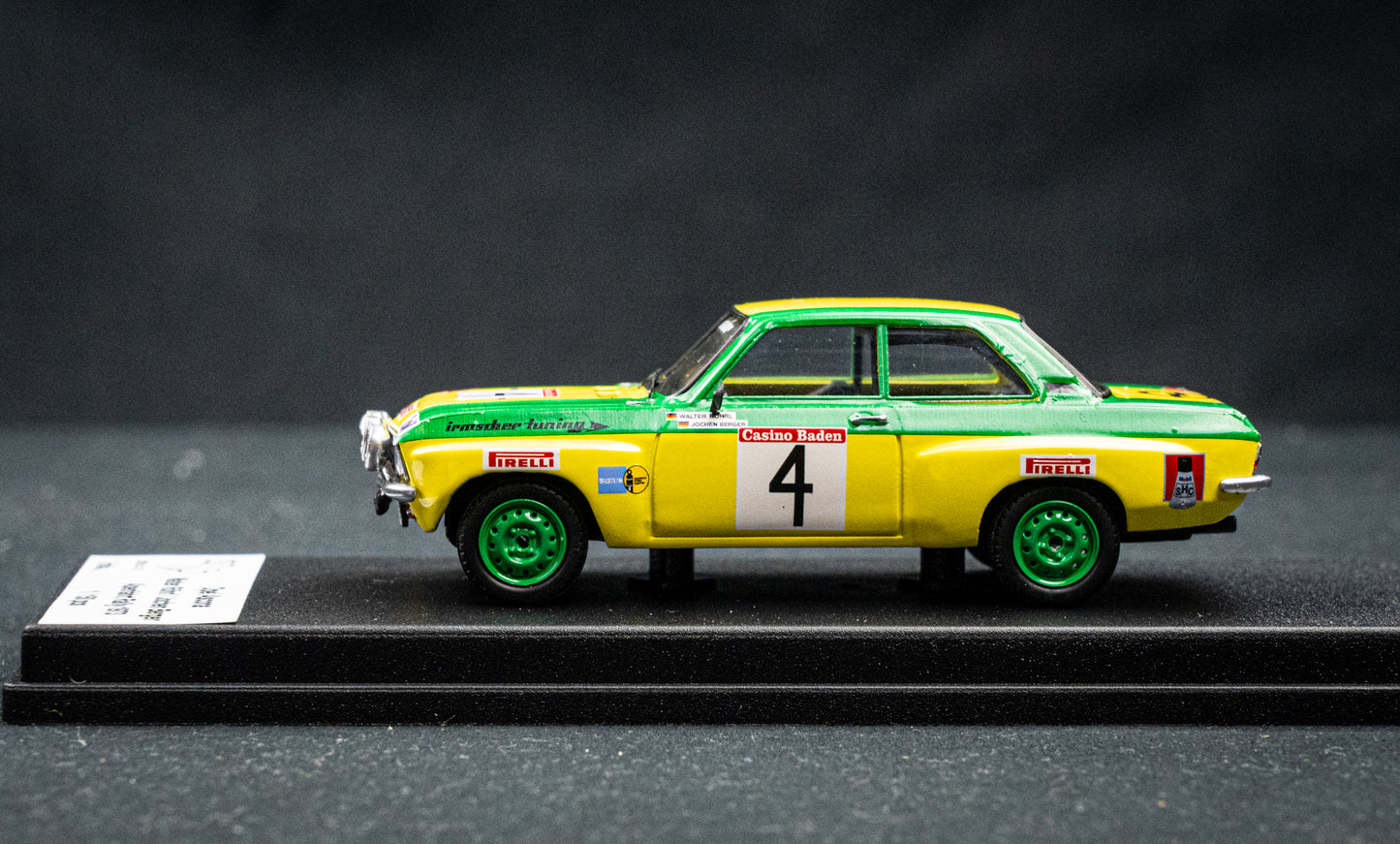 Opel Ascona DSN lim. edition 1/150 Stk. #4 W. Röhrl / J. Berger Alpenfahrt 1973