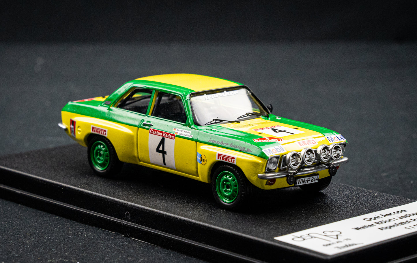 Opel Ascona DSN lim. edition 1/150 Stk. #4 W. Röhrl / J. Berger Alpenfahrt 1973