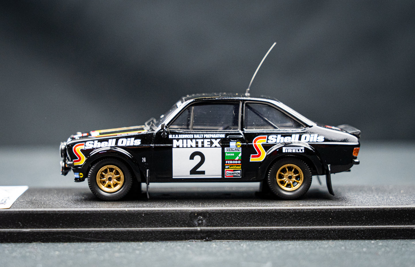 Ford Escort Mk2 lim. 1/150 Stk. #2 A. Vatanen / N. Wilson 3rd Mintex Rallye 1982
