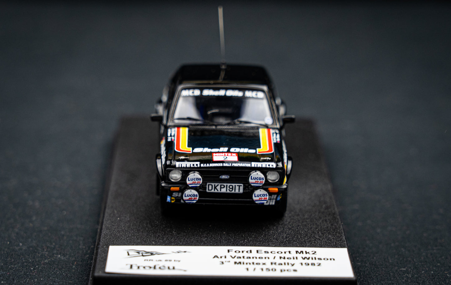 Ford Escort Mk2 lim. 1/150 Stk. #2 A. Vatanen / N. Wilson 3rd Mintex Rallye 1982