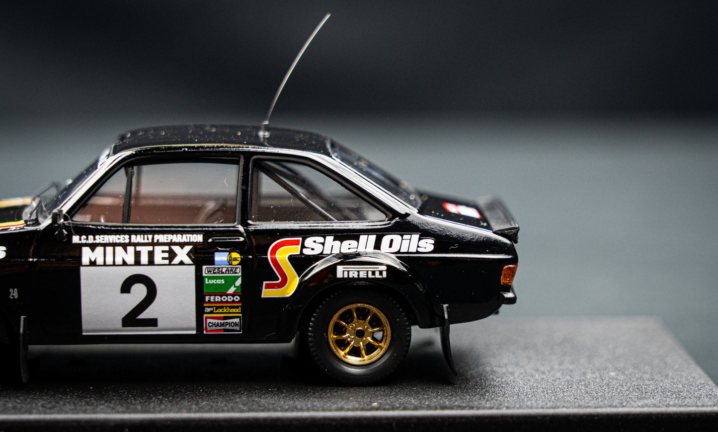Ford Escort Mk2 lim. 1/150 Stk. #2 A. Vatanen / N. Wilson 3rd Mintex Rallye 1982