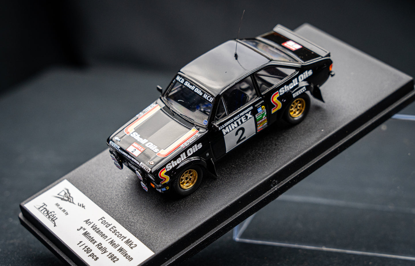 Ford Escort Mk2 lim. 1/150 Stk. #2 A. Vatanen / N. Wilson 3rd Mintex Rallye 1982