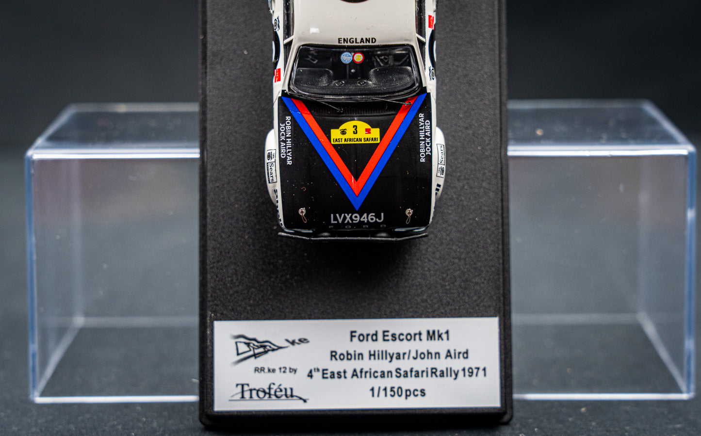 Ford Escort Mk1 lim. 1/150 Stk. #3 R.C. Hillyar / J. Aird 4th Safari Rallye 1971