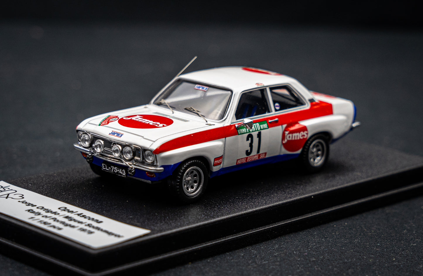 Opel Ascona lim. edition 1/150 Stk. #31 J. Ortigao / M. Sottomayor Portugal Rallye 1978 DSN