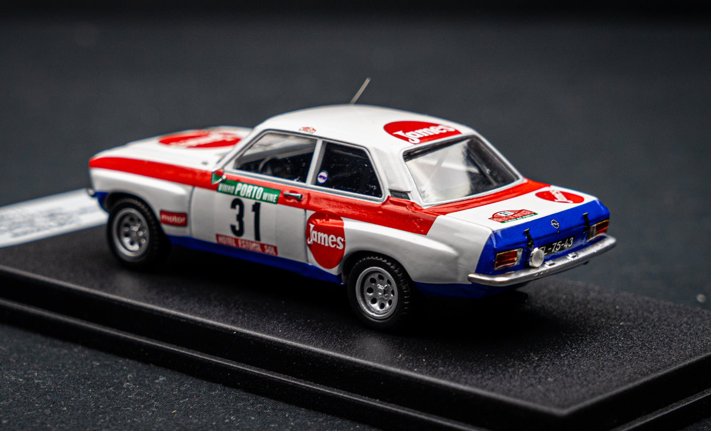 Opel Ascona lim. edition 1/150 Stk. #31 J. Ortigao / M. Sottomayor Portugal Rallye 1978 DSN