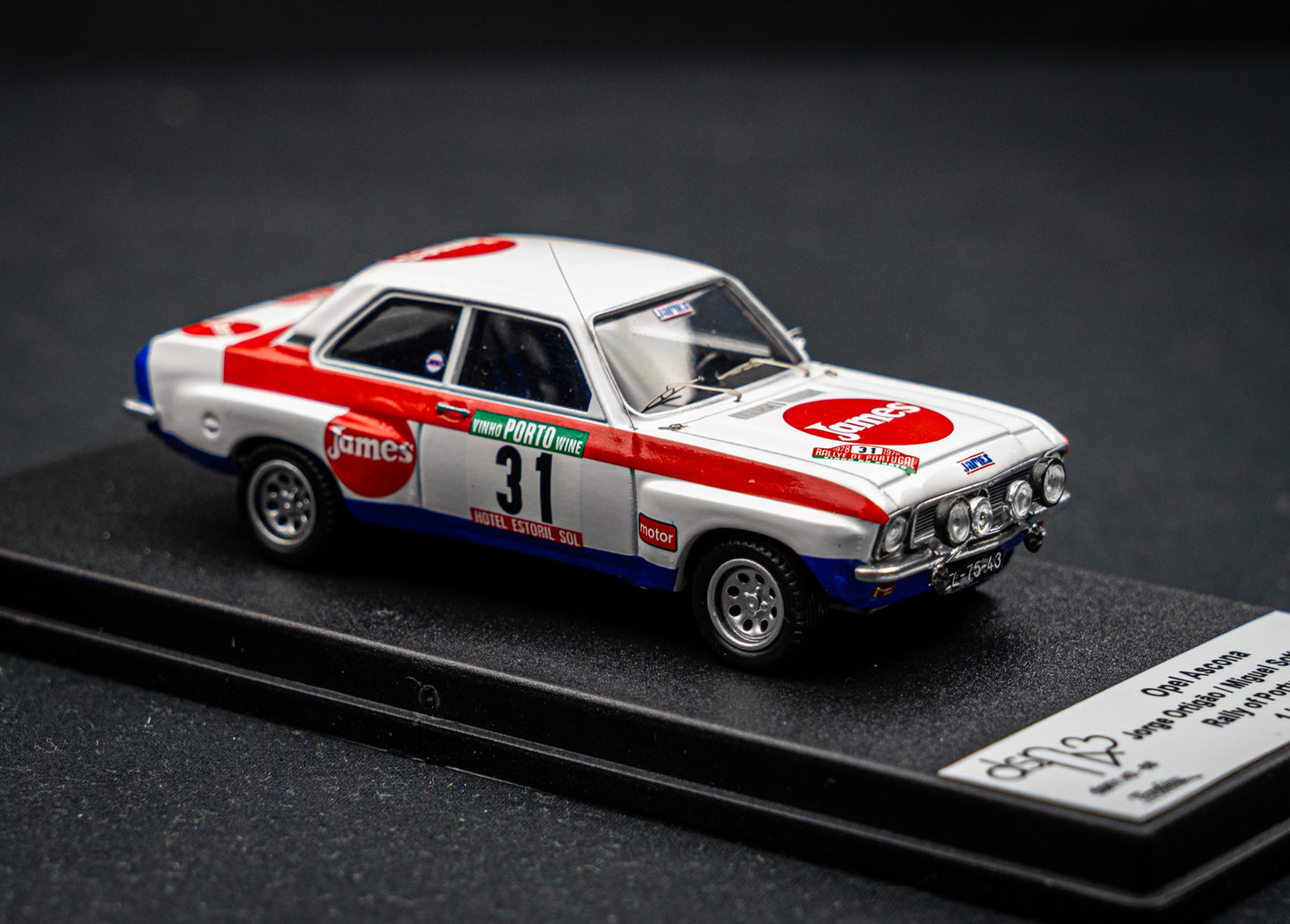 Opel Ascona lim. edition 1/150 Stk. #31 J. Ortigao / M. Sottomayor Portugal Rallye 1978 DSN