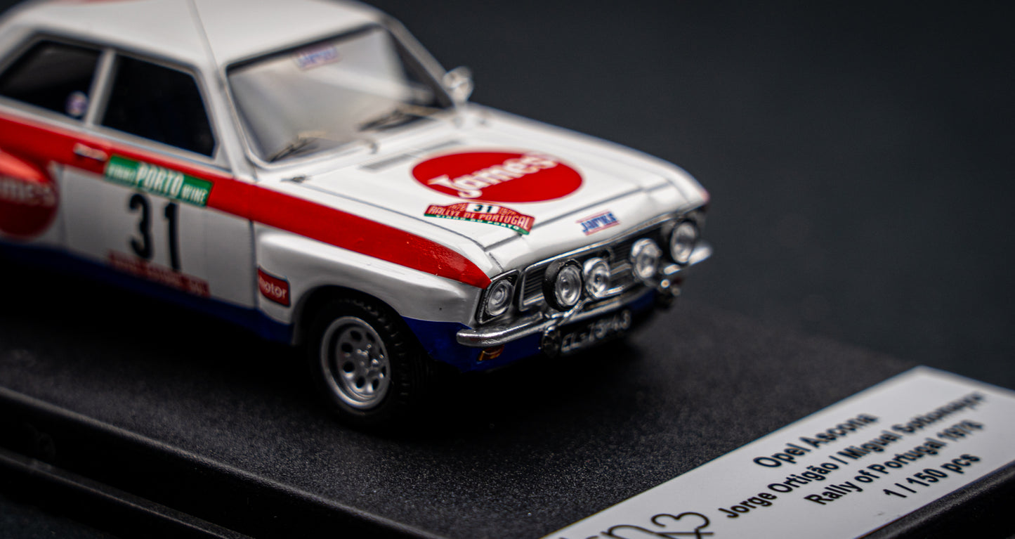 Opel Ascona lim. edition 1/150 Stk. #31 J. Ortigao / M. Sottomayor Portugal Rallye 1978 DSN