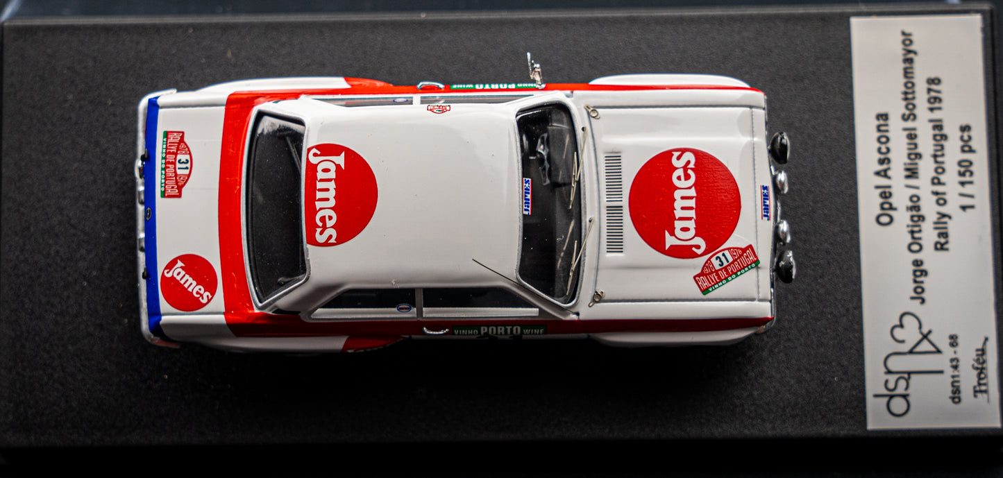 Opel Ascona lim. edition 1/150 Stk. #31 J. Ortigao / M. Sottomayor Portugal Rallye 1978 DSN
