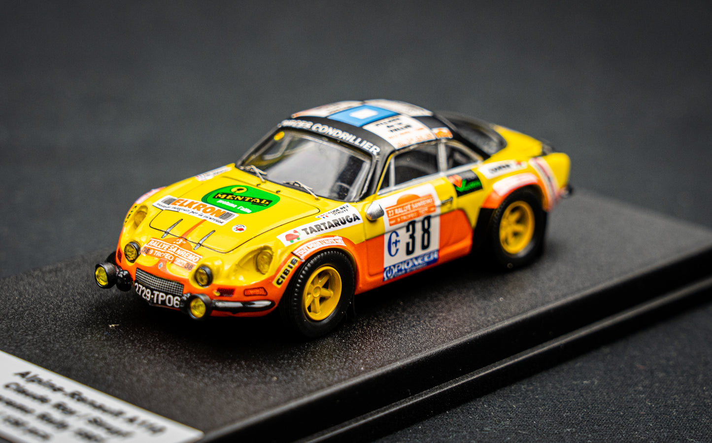 Renault Alpine A110 lim. 1/150 Stk. #38 C. Rey / Struyf San Remo Rallye 1981 Trofeu 1:43