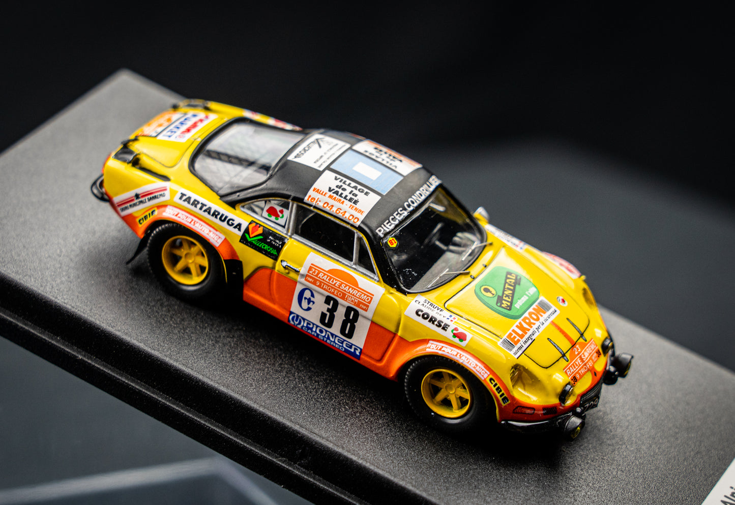 Renault Alpine A110 lim. 1/150 Stk. #38 C. Rey / Struyf San Remo Rallye 1981 Trofeu 1:43