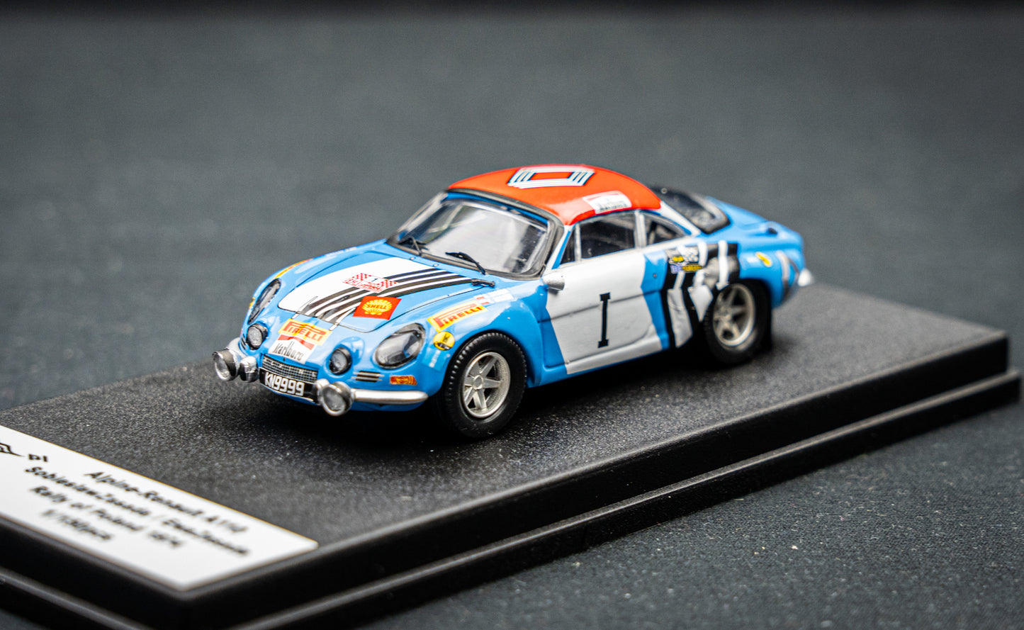 Renault Alpine A110 lim. 1/150 Stk. #1 S. Zasada / E. Zasada Rallye of Poland 1974 Trofeu 1:43
